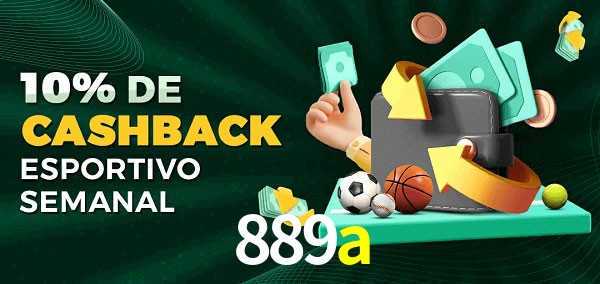 10% de bônus de cashback na 889a